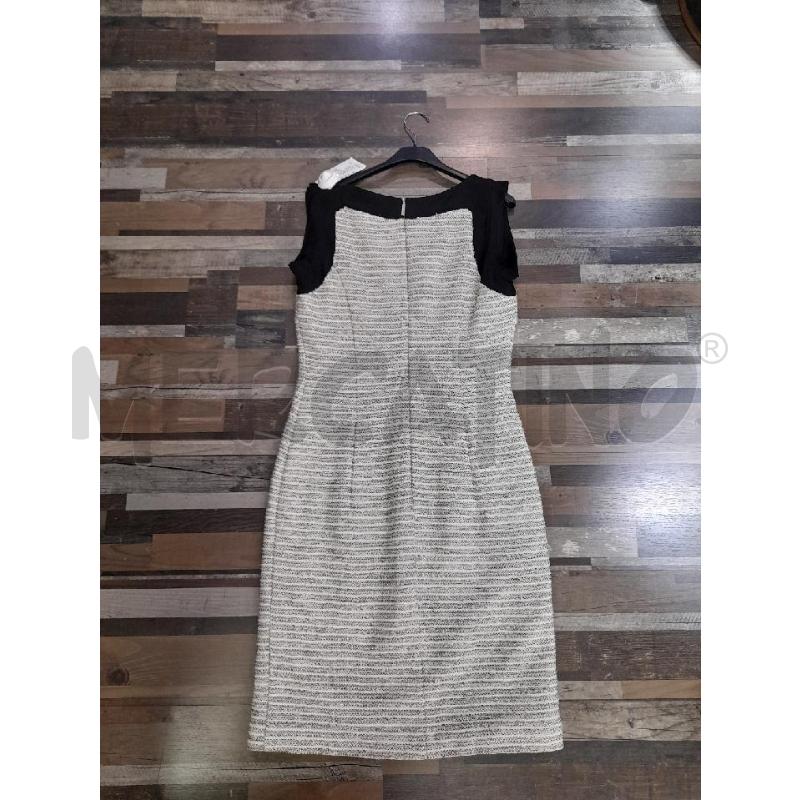 VESTITO DONNA GATTINONI BIANCO DORATO NERO MANICHE | Mercatino dell'Usato Montesilvano 2