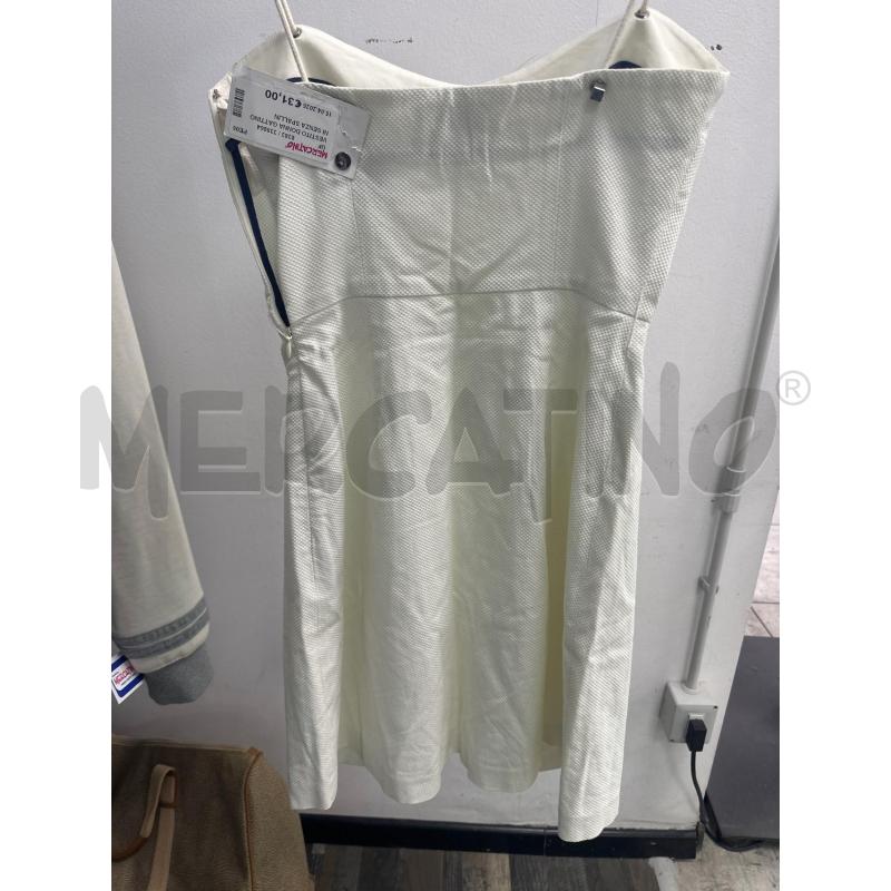 VESTITO DONNA GATTINONI SENZA SPALLINE BIANCO  | Mercatino dell'Usato Montesilvano 3