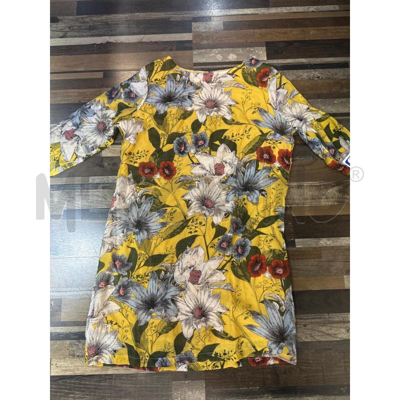 VESTITO DONNA GIALLO FIORATO  | Mercatino dell'Usato Montesilvano 1