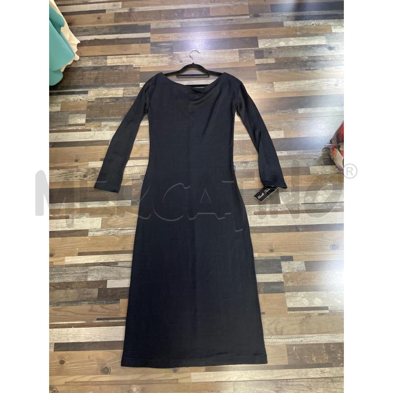 VESTITO DONNA GIANFRACO FERRÈ LUNGO NERO | Mercatino dell'Usato Montesilvano 1