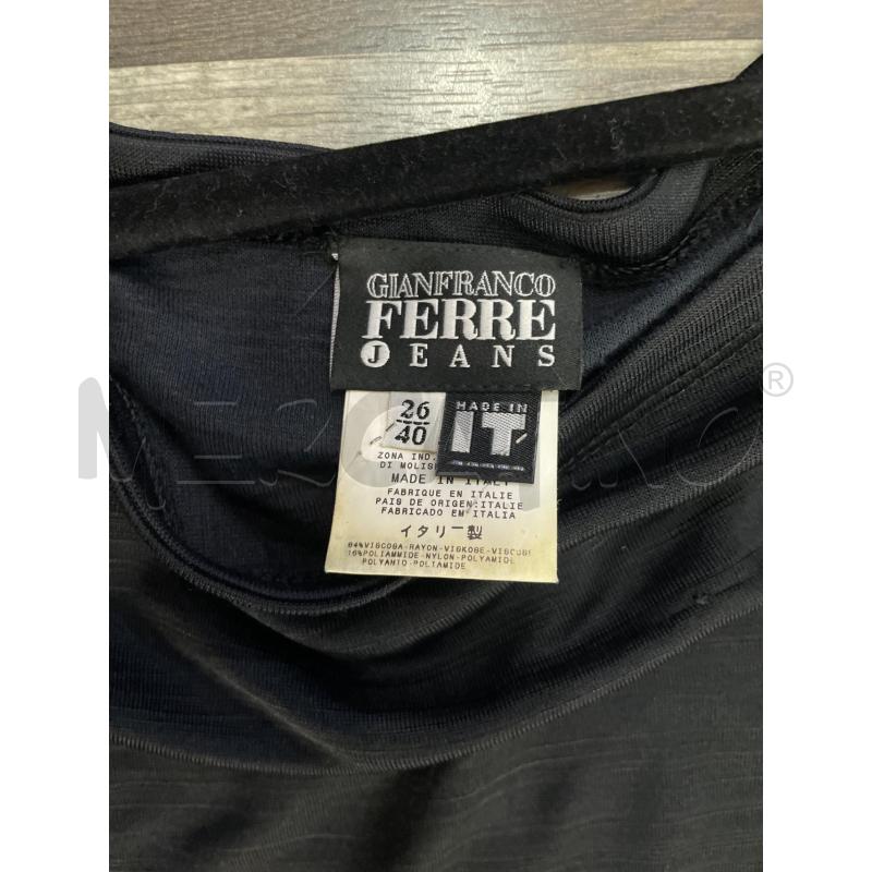 VESTITO DONNA GIANFRACO FERRÈ LUNGO NERO | Mercatino dell'Usato Montesilvano 2