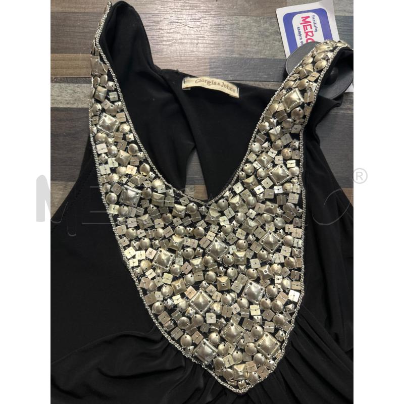 VESTITO DONNA GIORGIA&JHONS NERO PERLINE  | Mercatino dell'Usato Montesilvano 2