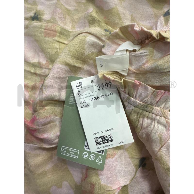 VESTITO DONNA H&M VERDINO FIORI ROSA | Mercatino dell'Usato Montesilvano 3