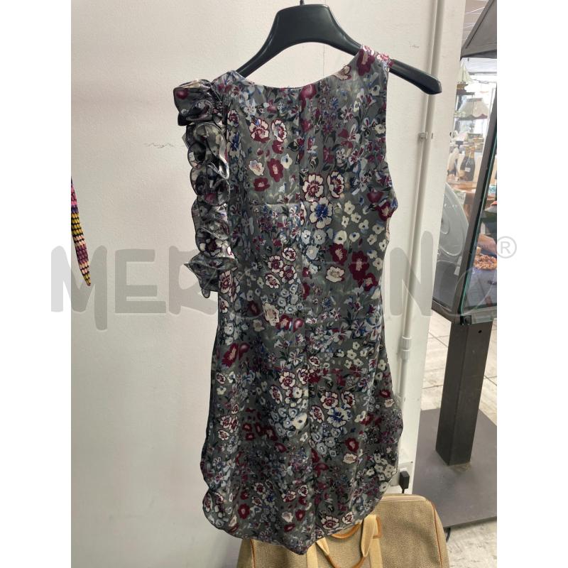 VESTITO DONNA IMPERIAL GRIGIO FIORATO SMANICATO | Mercatino dell'Usato Montesilvano 3
