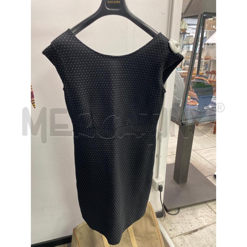 VESTITO DONNA INTREND NERO POIS BIANCHI | Mercatino dell'Usato Montesilvano 1