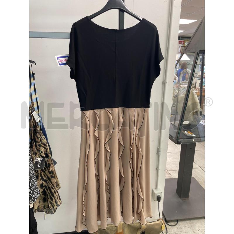 VESTITO DONNA INTREND NERO ROSA GONNA ONDINE | Mercatino dell'Usato Montesilvano 3