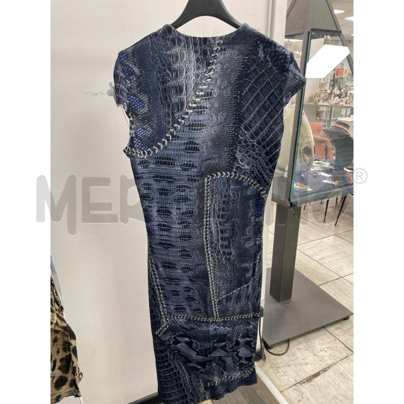 VESTITO DONNA JUST CAVALLI BLU STAMPA PITONATA | Mercatino dell'Usato Montesilvano 2