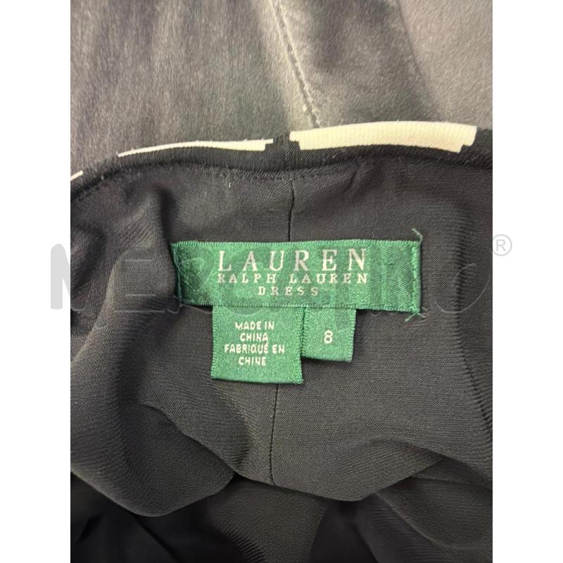 VESTITO DONNA LAUREN RALPH LAUREN BIANCO QUADRETTATO NERO | Mercatino dell'Usato Montesilvano 3