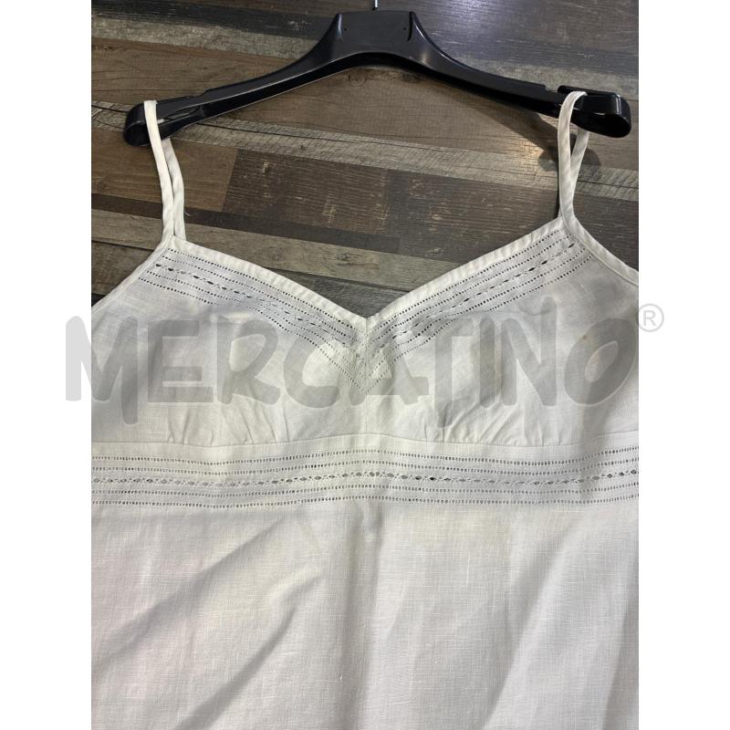 VESTITO DONNA LA PERALA BIANCO CANOTYTA TG 48 | Mercatino dell'Usato Montesilvano 3