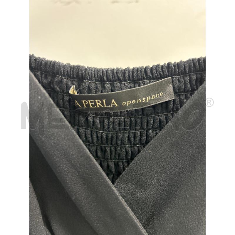VESTITO DONNA LA PERLA NERO PERLINE CERCHI ARGENTATI | Mercatino dell'Usato Montesilvano 2