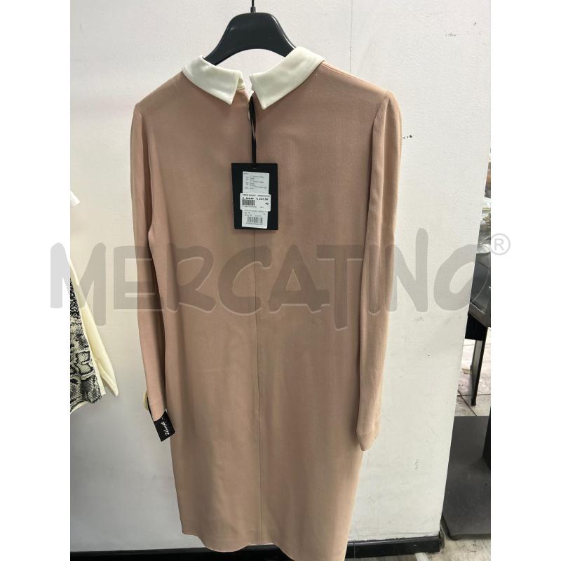 VESTITO DONNA LES COPAINS ROSA PALLIDO COLLETTO BIANCO | Mercatino dell'Usato Montesilvano 3