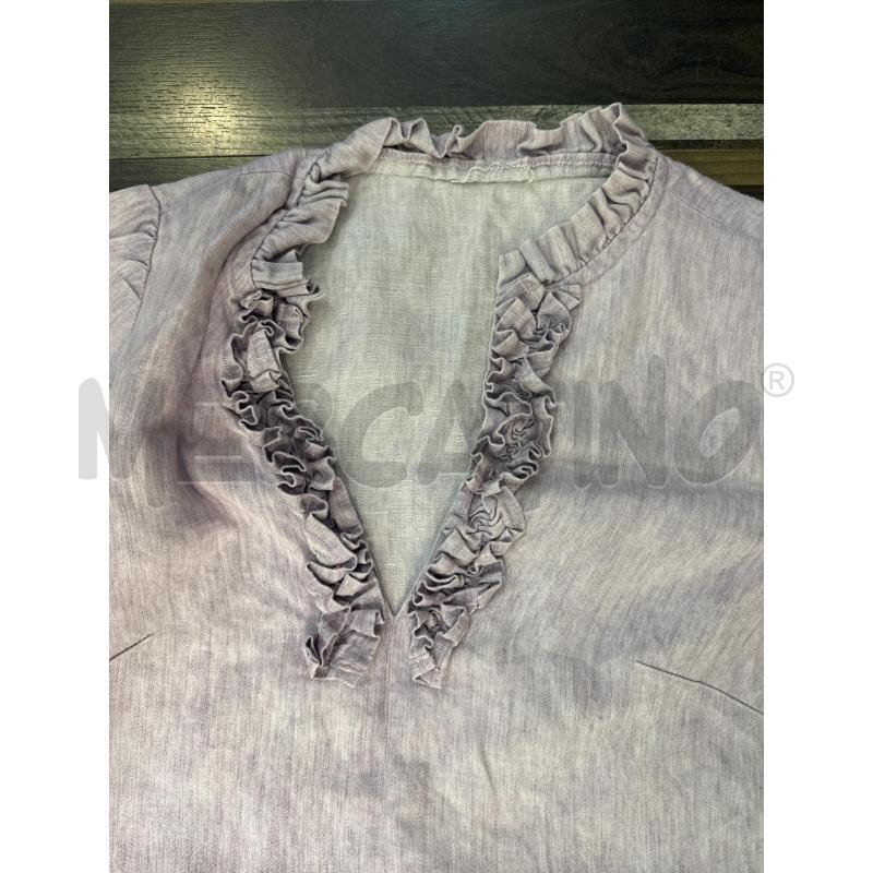 VESTITO DONNA LILLA COLLO A V ARRICCIATO | Mercatino dell'Usato Montesilvano 2