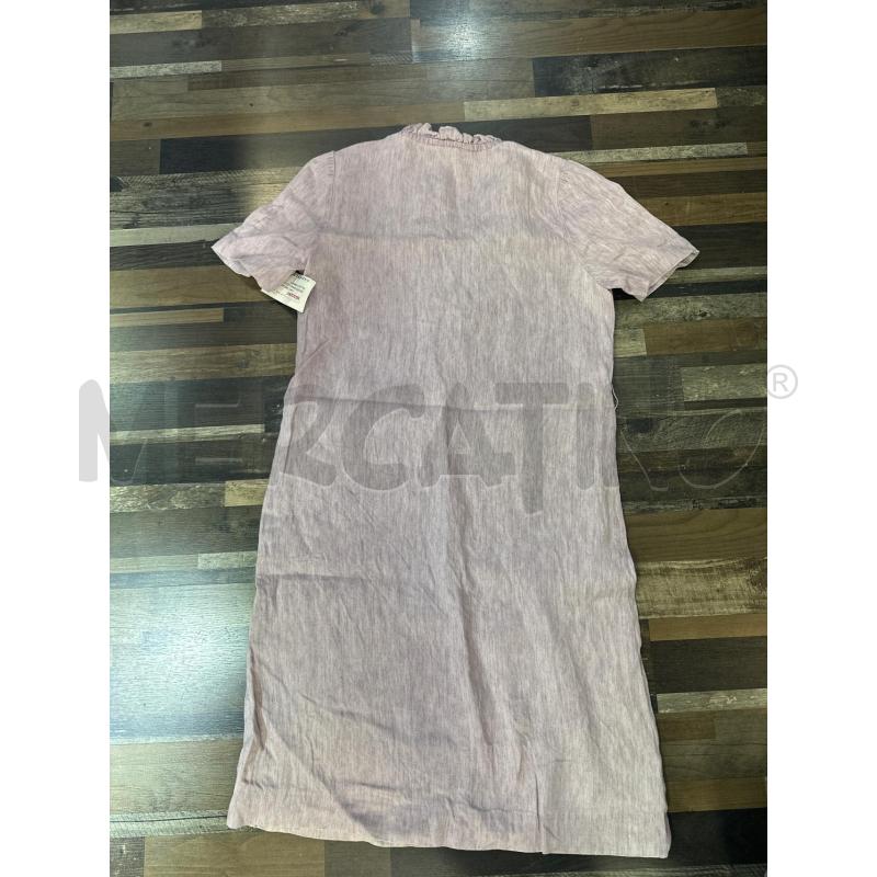 VESTITO DONNA LILLA COLLO A V ARRICCIATO | Mercatino dell'Usato Montesilvano 3