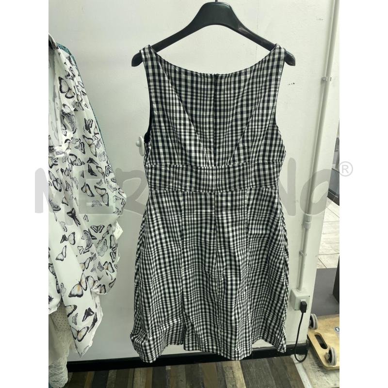 VESTITO DONNA LINEA EMME MARELLA NERO BIANCO QUADRETTATO  | Mercatino dell'Usato Montesilvano 3