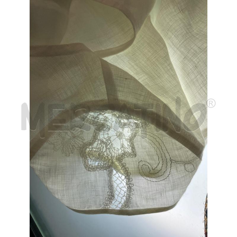 VESTITO DONNA LINO BIANCO RICAMATO FIORI SMARCHIATO | Mercatino dell'Usato Montesilvano 3