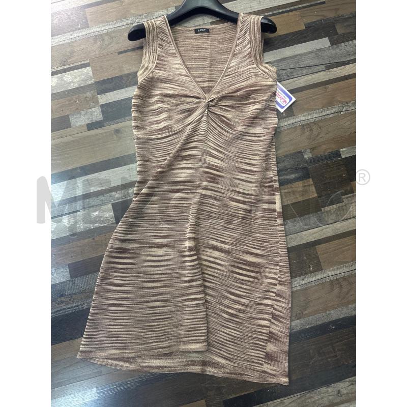 VESTITO DONNA LIST MARRONCINO BEIGE  | Mercatino dell'Usato Montesilvano 1