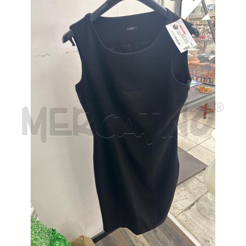 VESTITO DONNA LIST NERO TUBINO | Mercatino dell'Usato Montesilvano 1