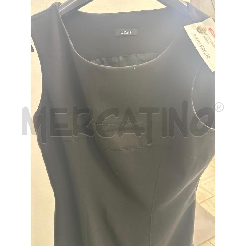VESTITO DONNA LIST NERO TUBINO | Mercatino dell'Usato Montesilvano 2