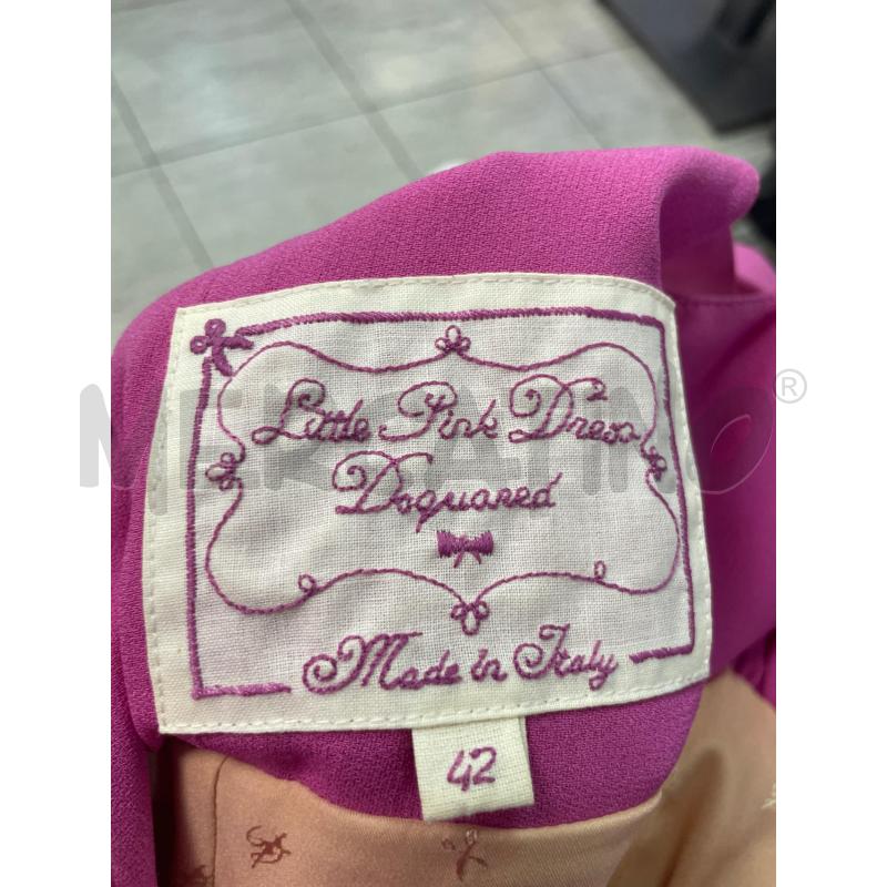 VESTITO DONNA LITTLE PINK DRESS DSQUARED FUKSIA FIOCCO | Mercatino dell'Usato Montesilvano 3