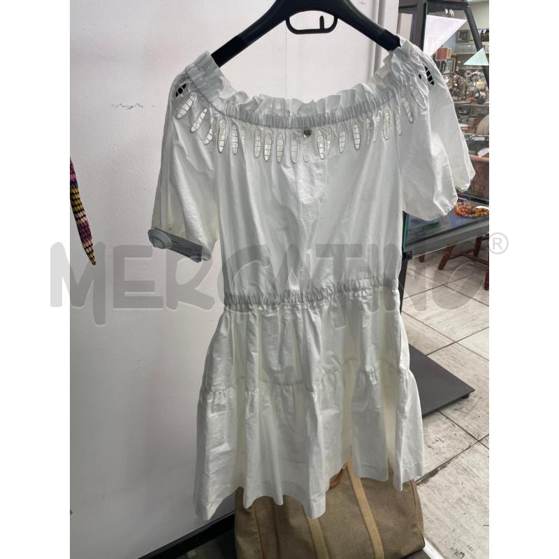 VESTITO DONNA LIU JO BIANCO SCOLLO TRAFORATO | Mercatino dell'Usato Montesilvano 3