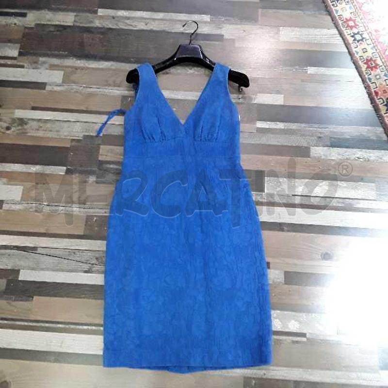 VESTITO DONNA LUISA SPAGNOLI BLU FANTASIA RILIEVO | Mercatino dell'Usato Montesilvano 1