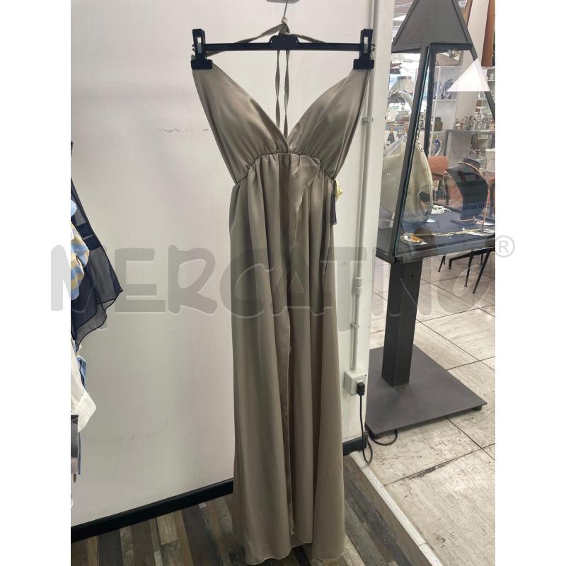 VESTITO DONNA LUNGO BEIGE ELEGANTE INFINITY  | Mercatino dell'Usato Montesilvano 1