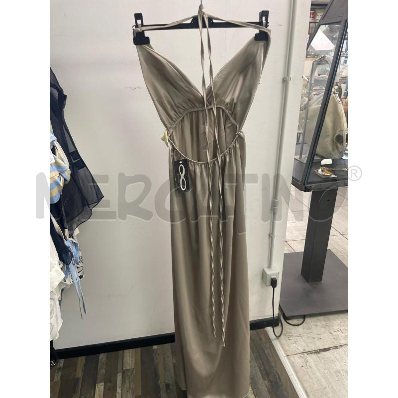 VESTITO DONNA LUNGO BEIGE ELEGANTE INFINITY  | Mercatino dell'Usato Montesilvano 2