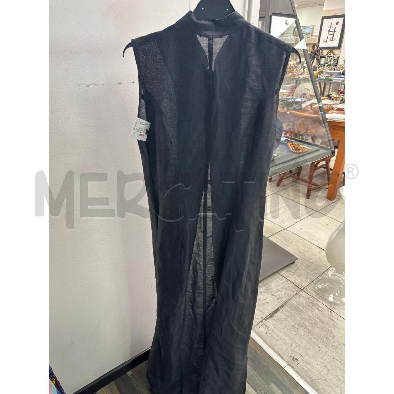 VESTITO DONNA LUNGO LINO BLU SMARCHIATO | Mercatino dell'Usato Montesilvano 3