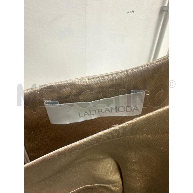VESTITO DONNA L'ALTRA MODA DORATO SATINATO SMANICATO | Mercatino dell'Usato Montesilvano 2