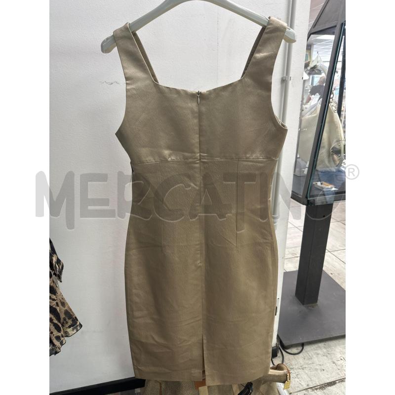 VESTITO DONNA L'ALTRA MODA DORATO SATINATO SMANICATO | Mercatino dell'Usato Montesilvano 3