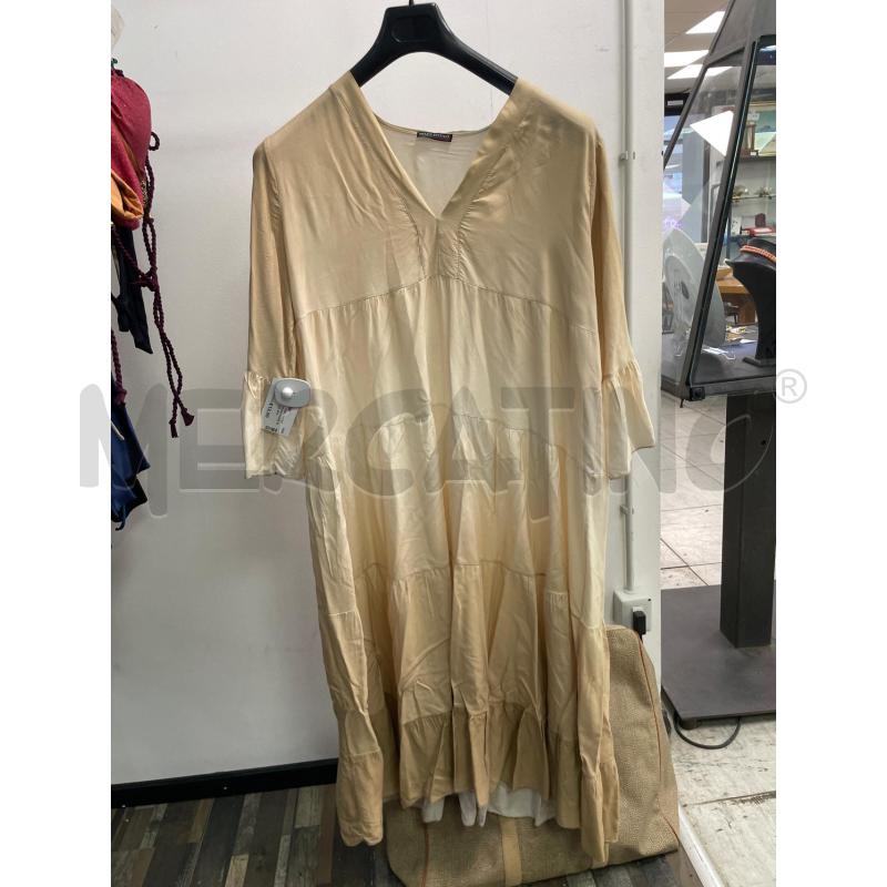 VESTITO DONNA MADE IN ITALY BEIGE SFUMATO TG GRANDE | Mercatino dell'Usato Montesilvano 1
