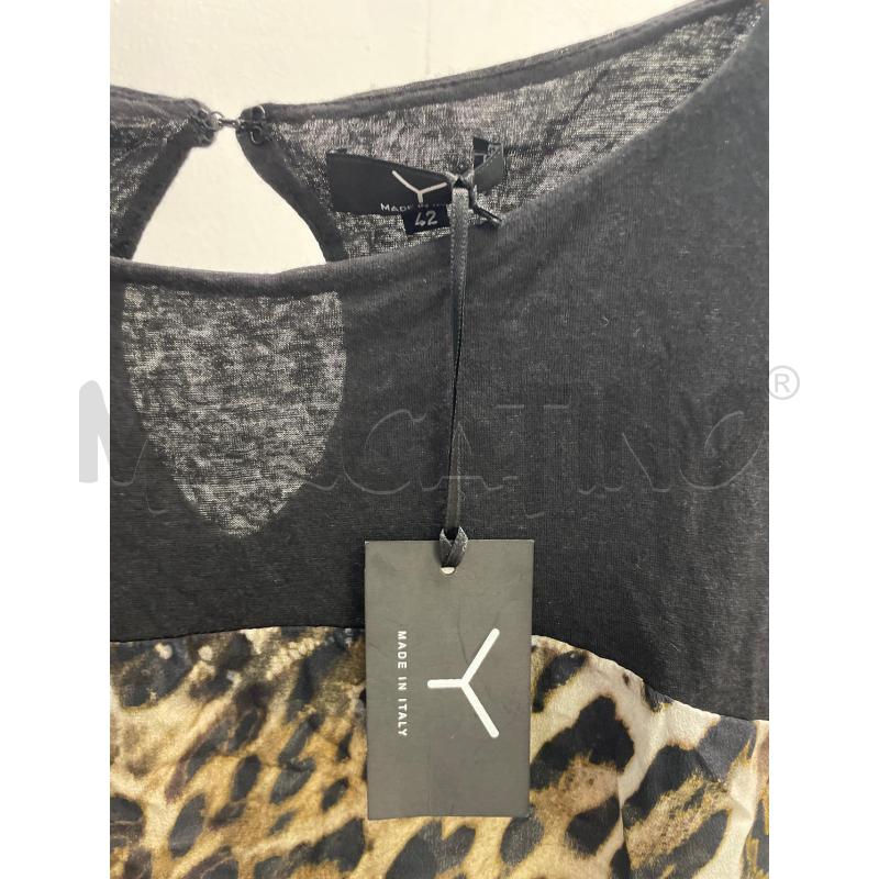 VESTITO DONNA MADE IN ITALY NERO LEOPARDATO LEGGERO | Mercatino dell'Usato Montesilvano 2