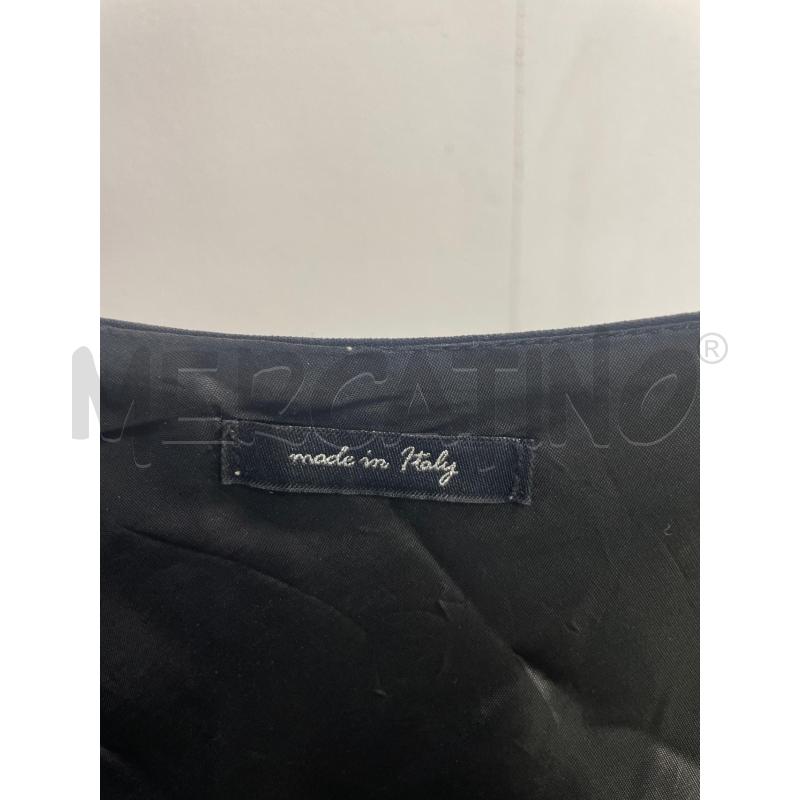 VESTITO DONNA MADE IN ITALY NERO RIGHINE VIOLA ROSA FIORI BIANCHI | Mercatino dell'Usato Montesilvano 2