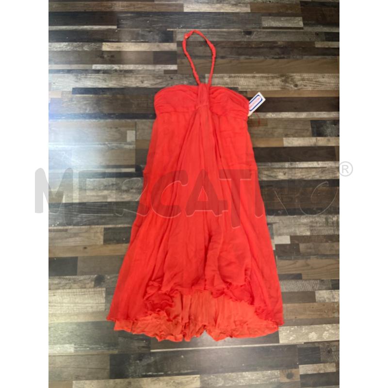 VESTITO DONNA MADE IN ITALY SETA CORALLO | Mercatino dell'Usato Montesilvano 1