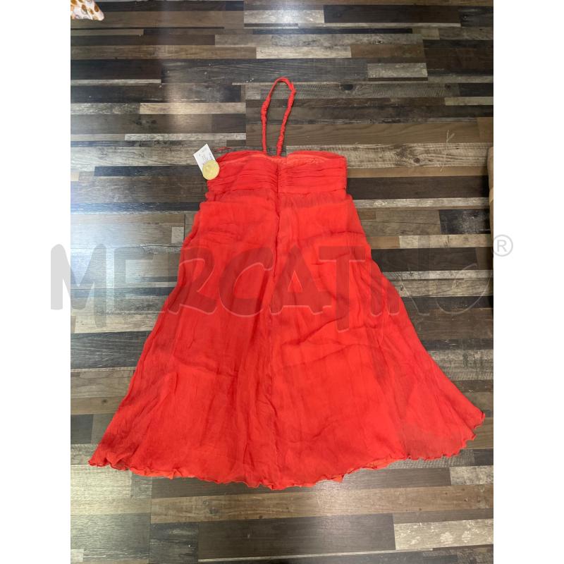VESTITO DONNA MADE IN ITALY SETA CORALLO | Mercatino dell'Usato Montesilvano 2