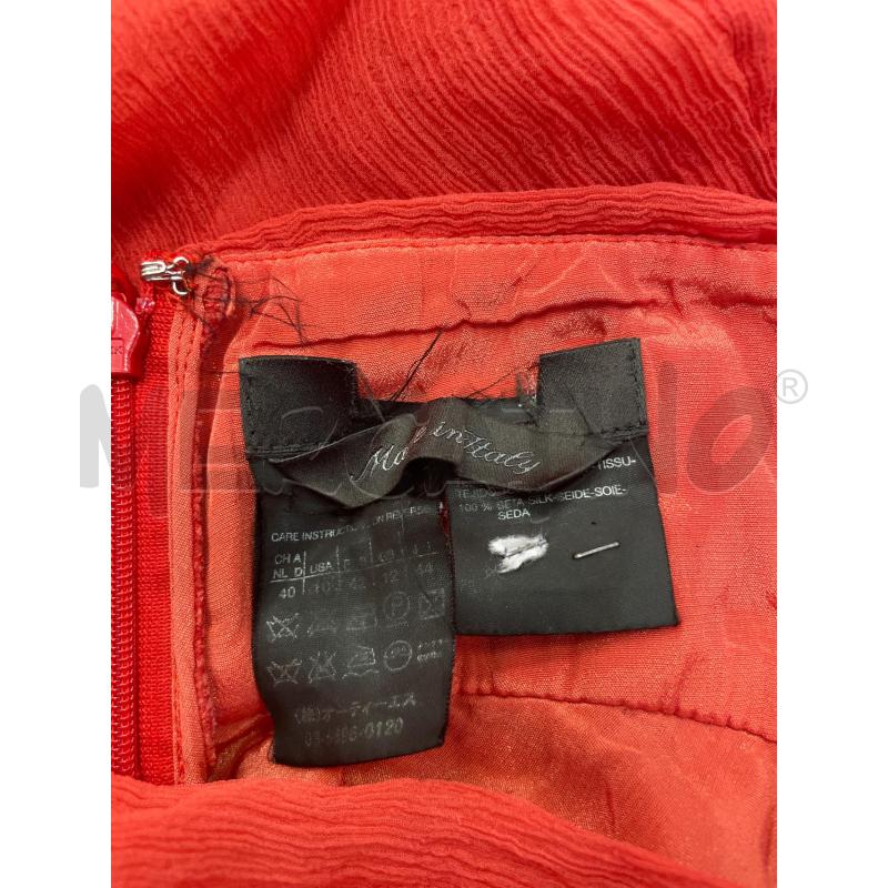VESTITO DONNA MADE IN ITALY SETA CORALLO | Mercatino dell'Usato Montesilvano 3
