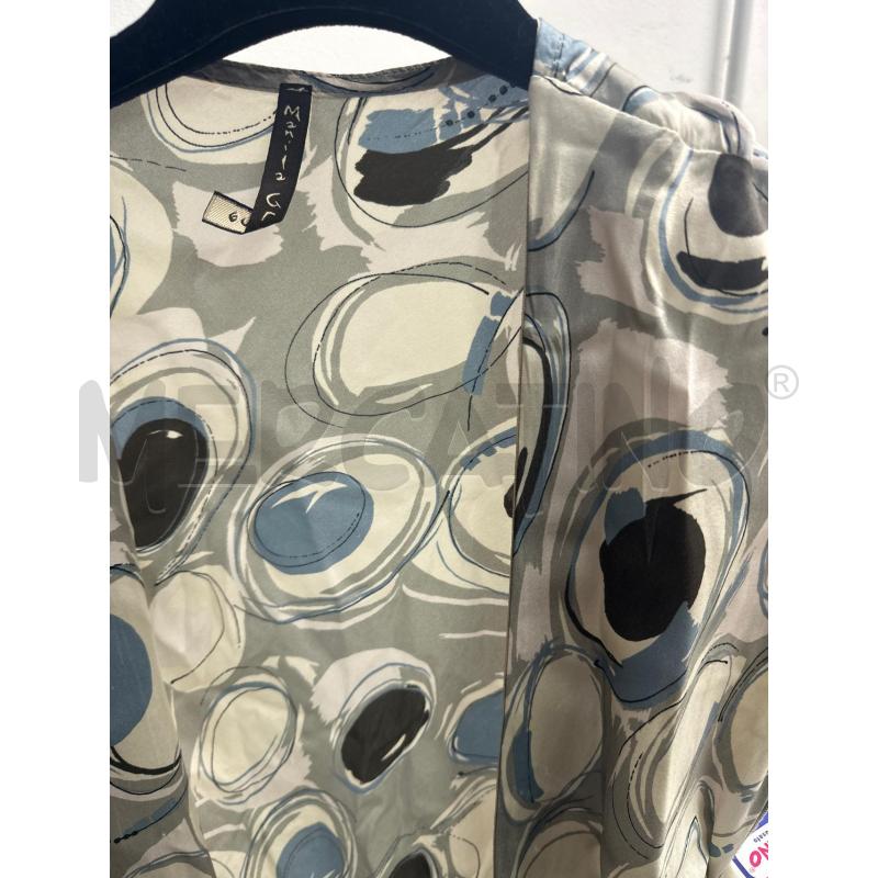 VESTITO DONNA MANILA GRACE GRIGIO AZZURRO SETA | Mercatino dell'Usato Montesilvano 2