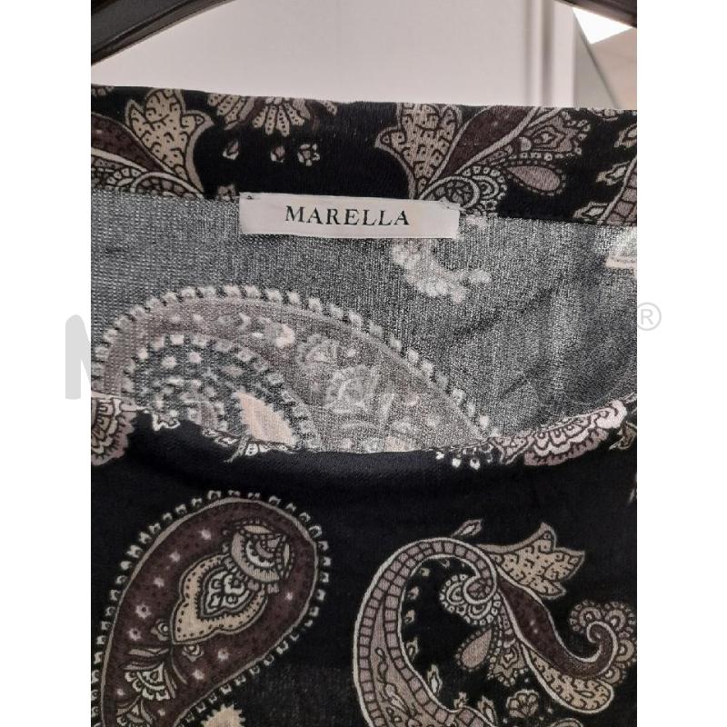 VESTITO DONNA MARELLA NERO MOTIVO PAISLEY  | Mercatino dell'Usato Montesilvano 2