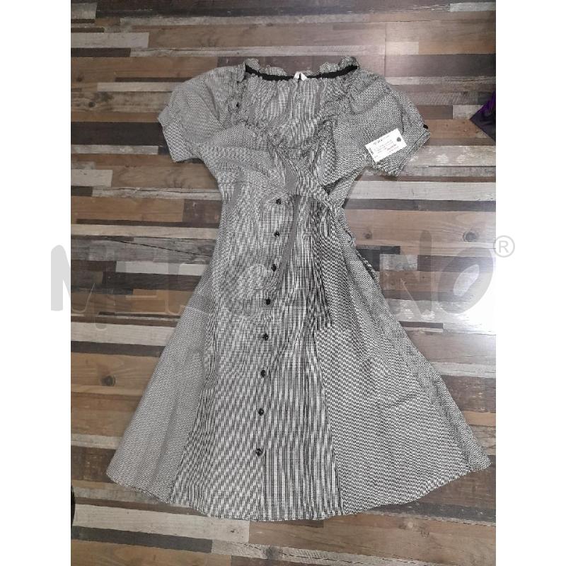 VESTITO DONNA MARELLA QUADRETTI BIANCO NERO | Mercatino dell'Usato Montesilvano 1