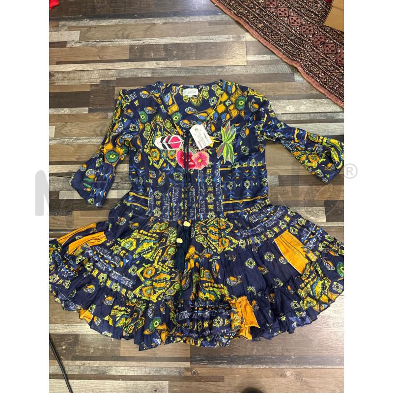 VESTITO DONNA MARILA PRONTO MODA BLU FANTASIA VELATO | Mercatino dell'Usato Montesilvano 1