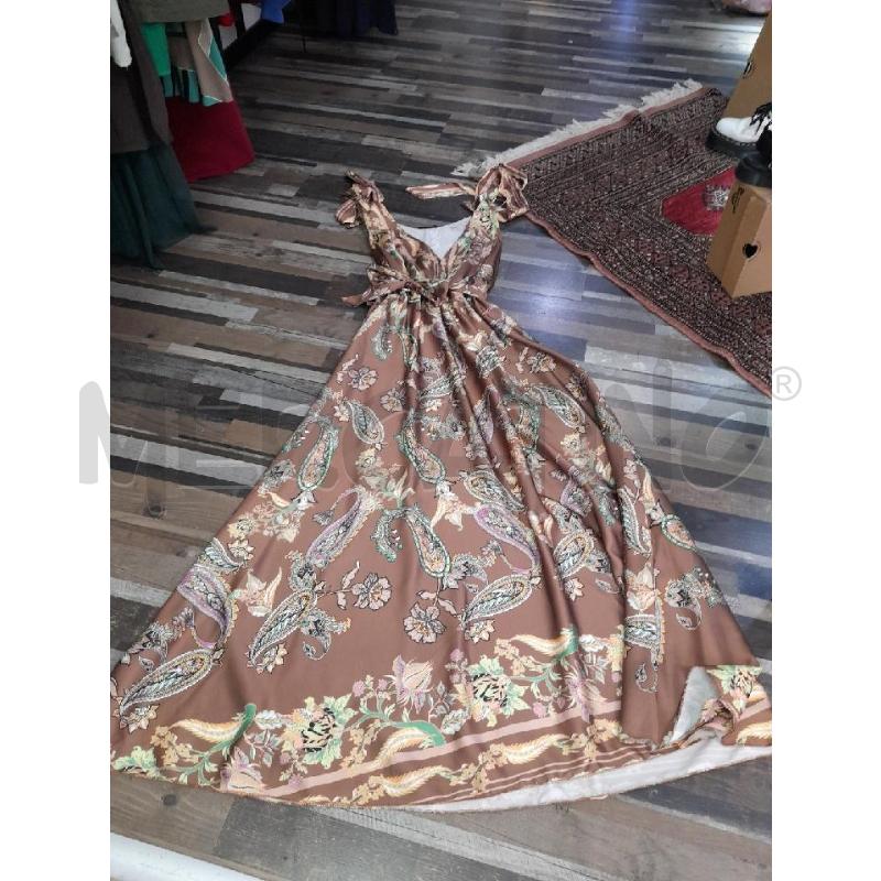 VESTITO DONNA MARRO FIORI SATYA LUNGO FIOCCHI | Mercatino dell'Usato Montesilvano 1