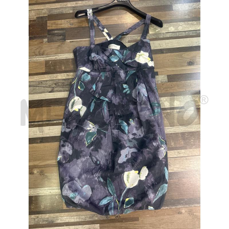 VESTITO DONNA MAX MARA FASCIA VIOLA FIORATO | Mercatino dell'Usato Montesilvano 1