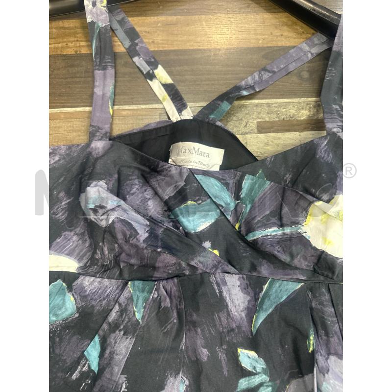 VESTITO DONNA MAX MARA FASCIA VIOLA FIORATO | Mercatino dell'Usato Montesilvano 2