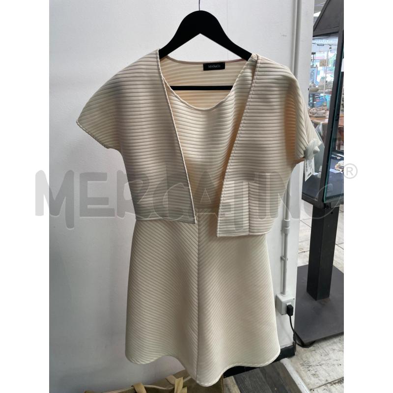 VESTITO DONNA MAX & CO ROSA PALLIDO RIGHINE + COPRISPALLA | Mercatino dell'Usato Montesilvano 1