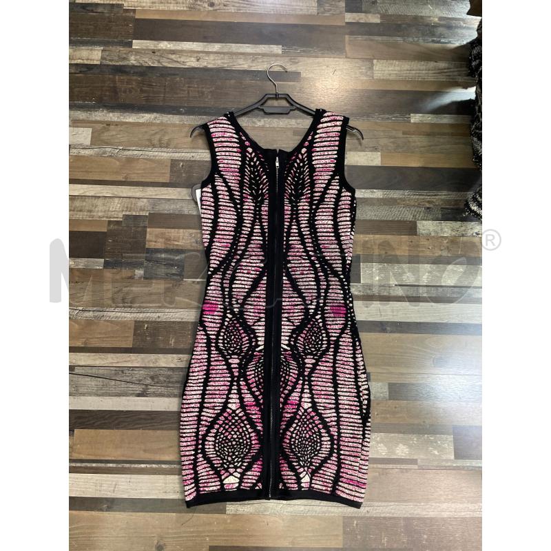 VESTITO DONNA MORGHY SMANICATO NERO ROSA BIANCO FANTASIA  | Mercatino dell'Usato Montesilvano 3