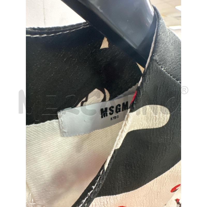 VESTITO DONNA MSGM BIANCO NERO GATTI | Mercatino dell'Usato Montesilvano 2