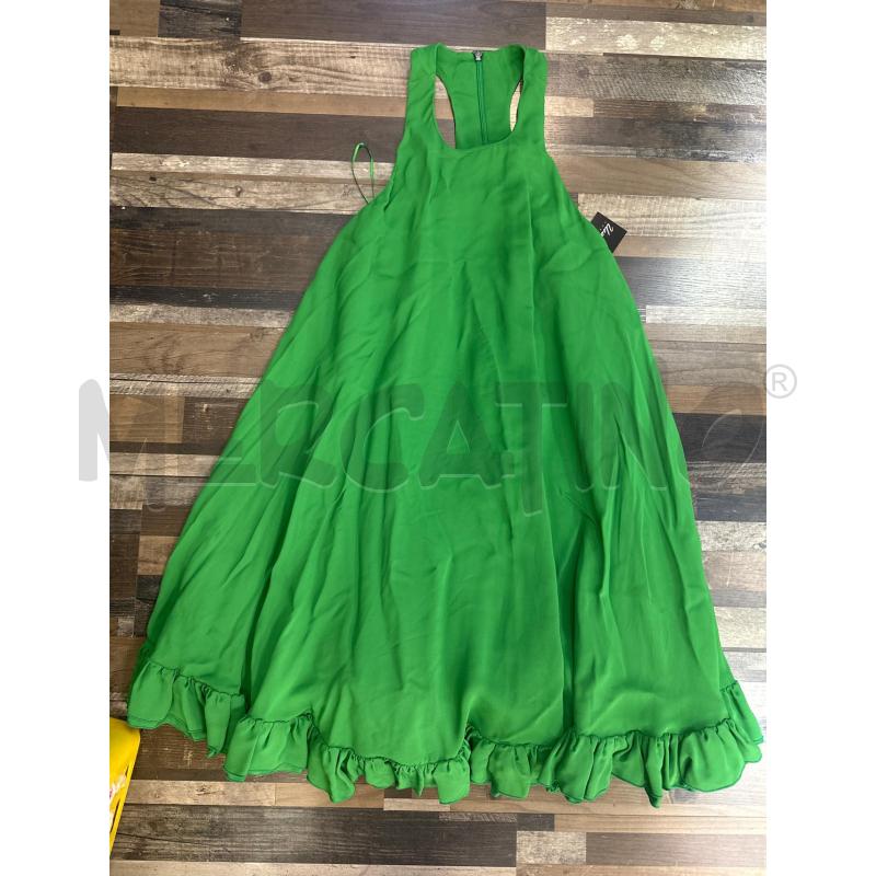 VESTITO DONNA MSGM VERDE LUNGO | Mercatino dell'Usato Montesilvano 1