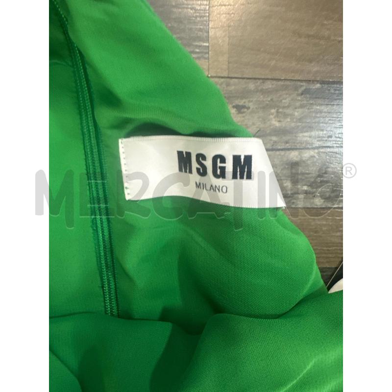 VESTITO DONNA MSGM VERDE LUNGO | Mercatino dell'Usato Montesilvano 2