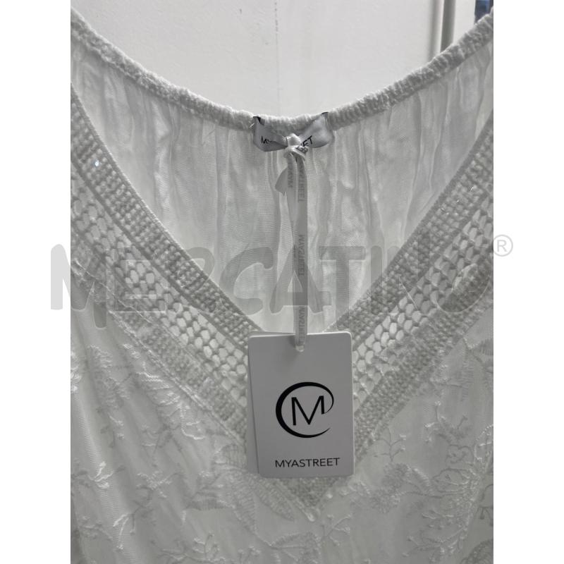 VESTITO DONNA MYA STREET BIANCO PAILLETTES LUNGO | Mercatino dell'Usato Montesilvano 2