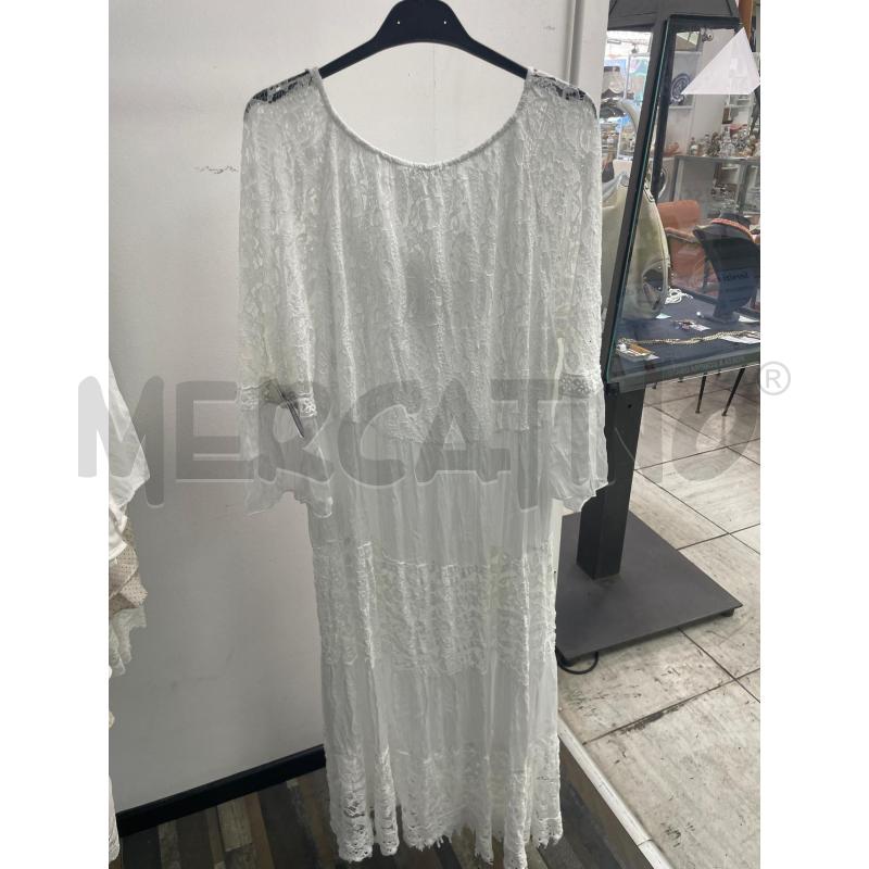 VESTITO DONNA MYA STREET BIANCO PAILLETTES LUNGO | Mercatino dell'Usato Montesilvano 3